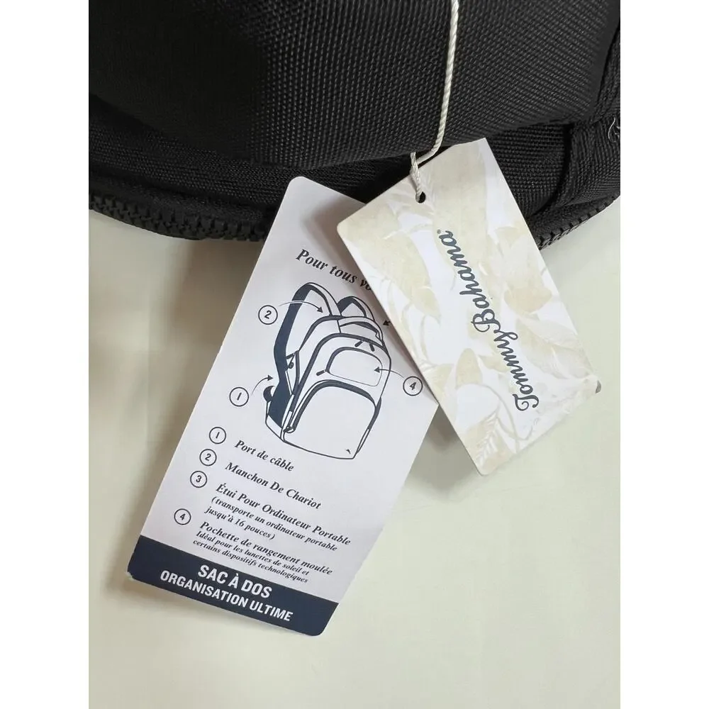 Tommy Bahama ultimate organization laptop backpack black New